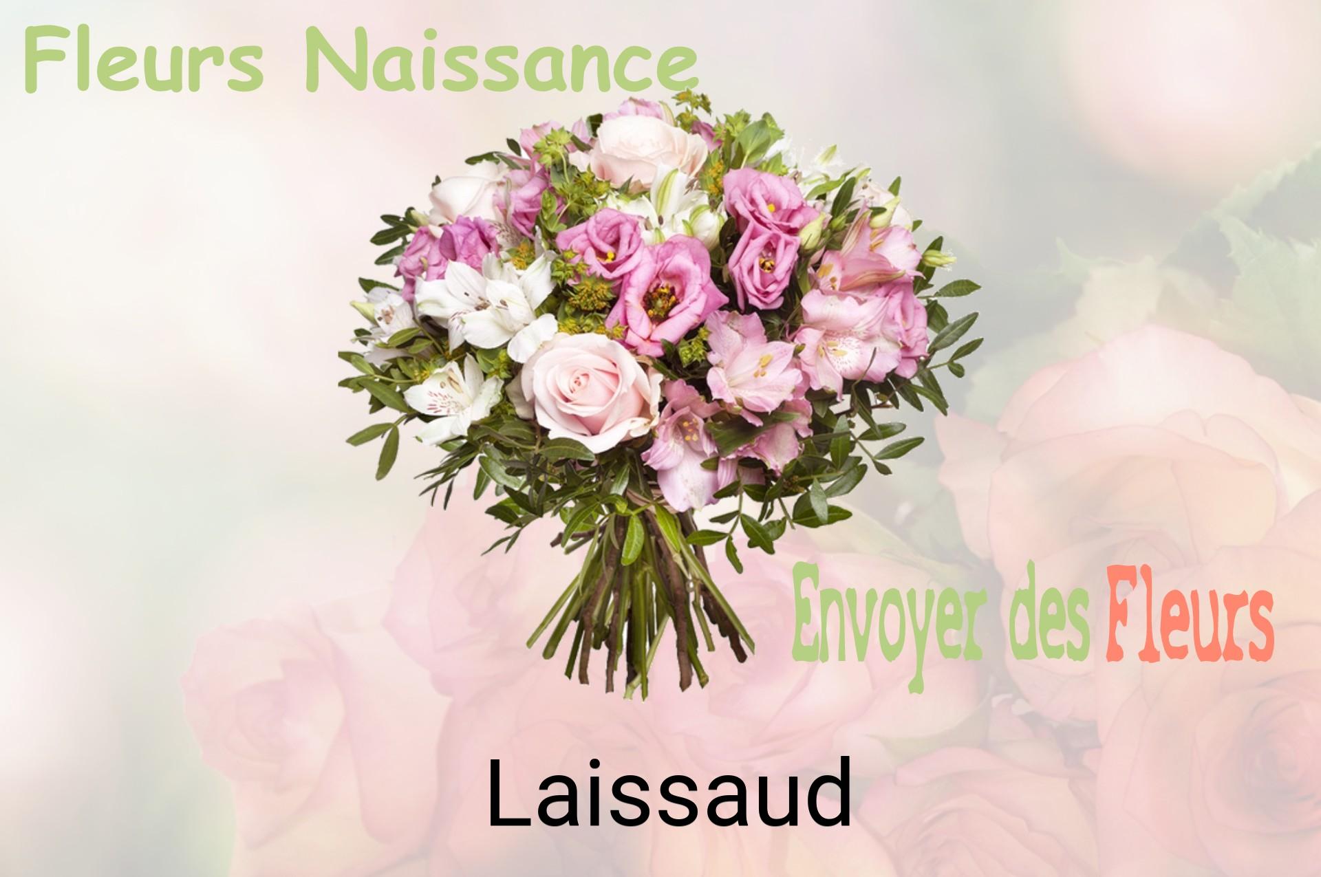 Bouquet de fleurs de naissance livré à Laissaud